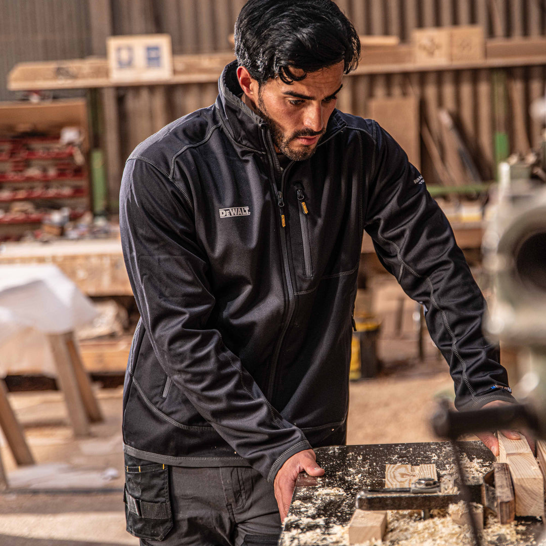 DEWALT Barton Men's Shower Resistant Jacket Model View