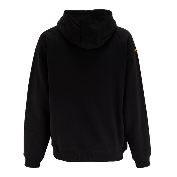 Plain black best sale hoodie back