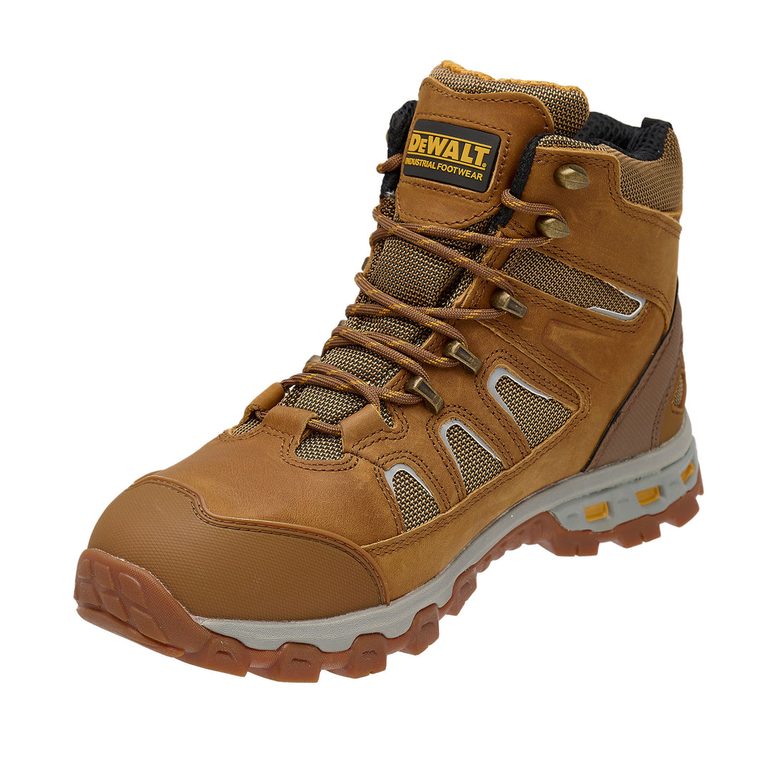 DEWALT Grader Men's Lightweight Work Boot Wheat 3/4 View Left