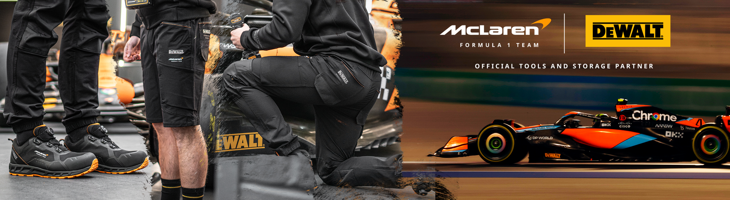 DEWALT x McLaren partnership Mobile image