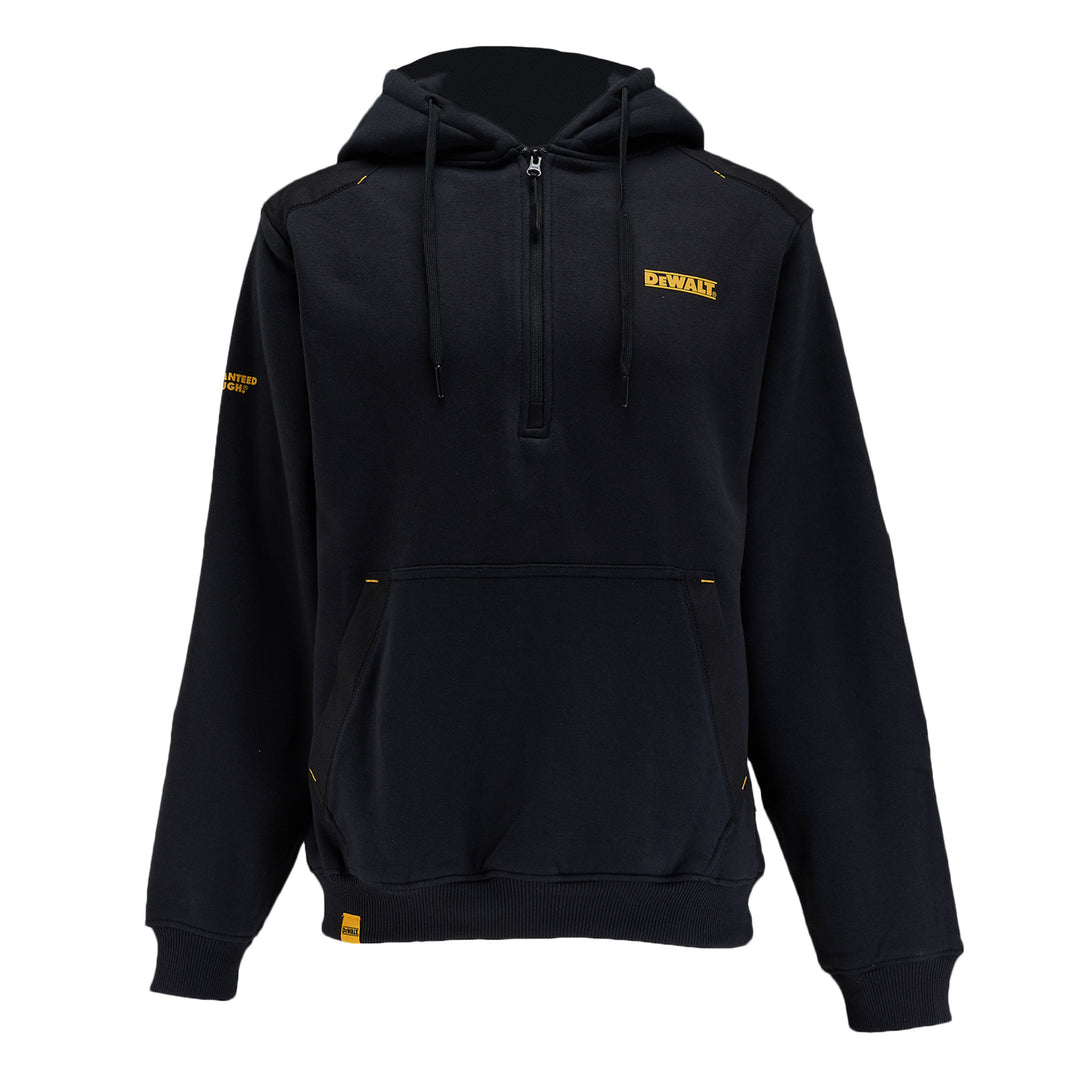 DEWALT Tough Hoodie With Cordura Black Front View