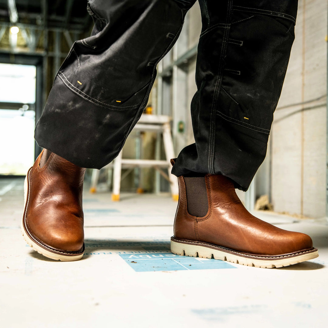 DEWALT Flex Albany Men's Work Boot 3/4 Right Side Model View