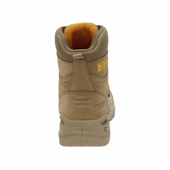 DEWALT Apex BOA®, Men's Waterproof, Nubuck Leather, Composite Safety Toe Work Boot, Back View