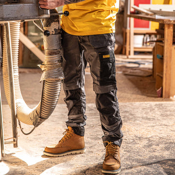 DEWALT Albany Herren Arbeitshose Slim Fit | Pro-Stretch Ripstop | Mit Cargotasche & Kniepolstern | YKK-Reißverschluss