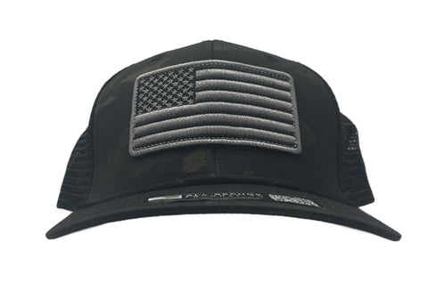Black MultiCam Flag Hat