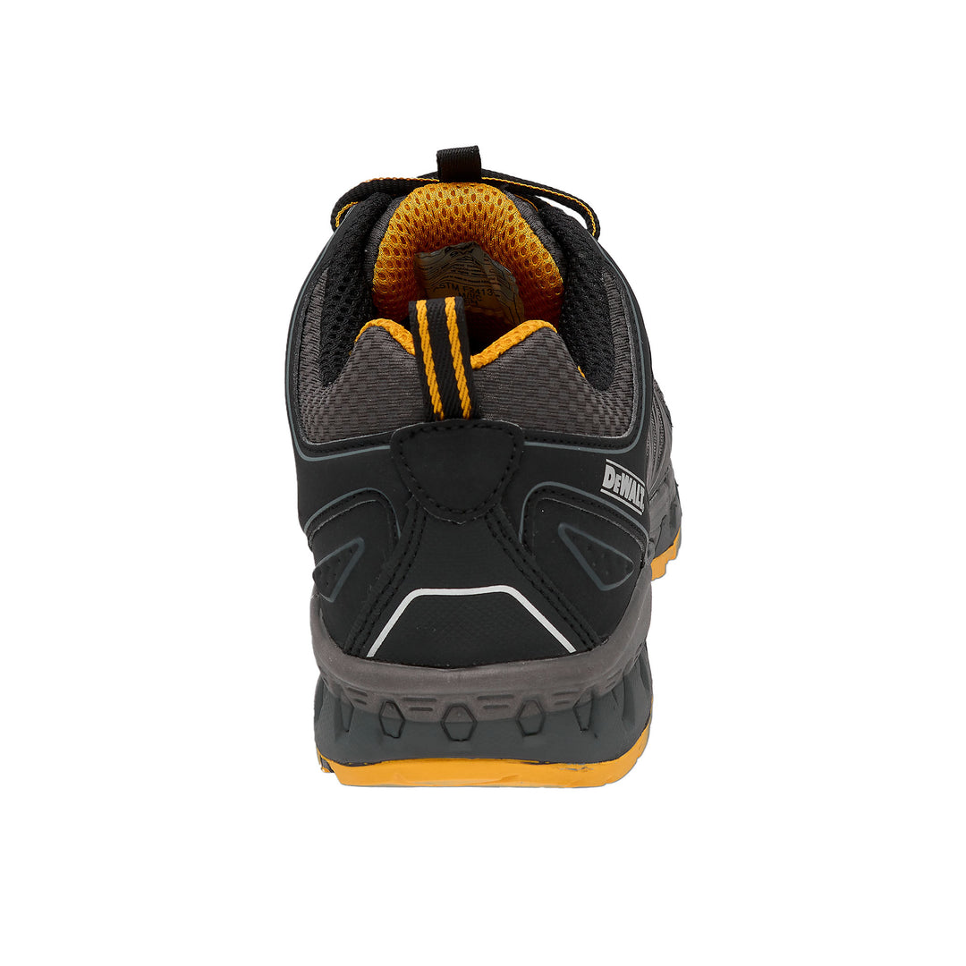 DEWALT Boron Men's Aluminium Safety Toe Work Shoes Black Heel View