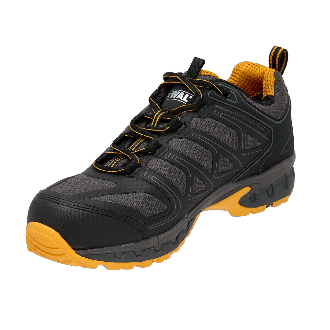 DEWALT Boron Men's Aluminium Safety Toe Work Shoes Black 3/4 View Left