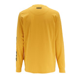 DEWALT Brand Carrier Men's Long Sleeve Cotton Poly T Shirt Yellow Back View