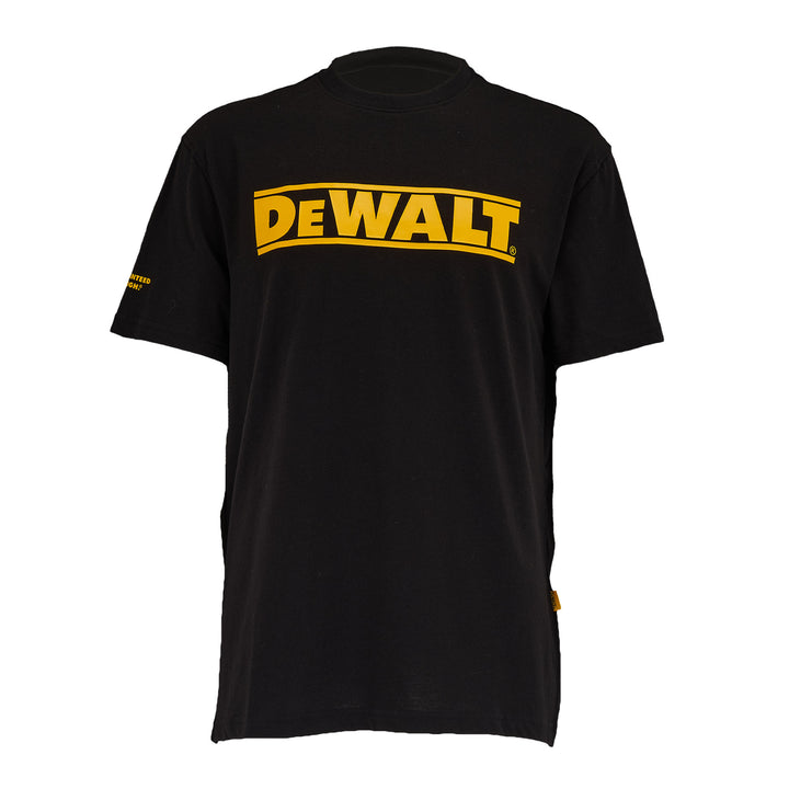 DEWALT Brand Carrier Men's T-Shirt Black Front View