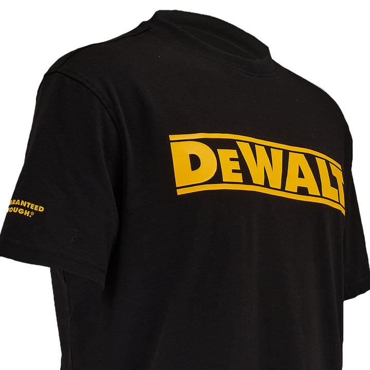 DEWALT Brand Carrier Men's T-Shirt Black Detail View