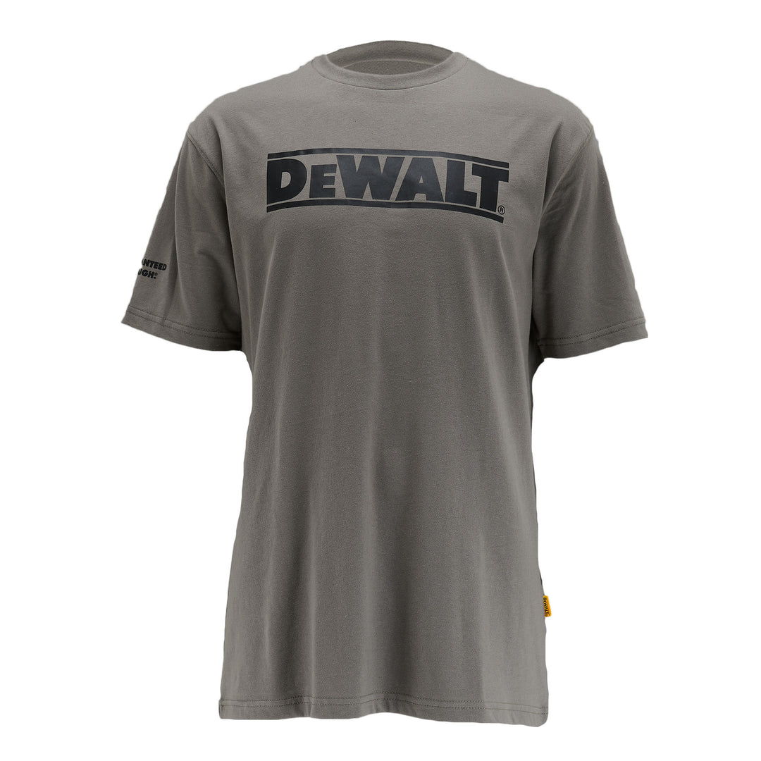 DEWALT Brand Carrier Men's T-Shirt Charcoal Front View