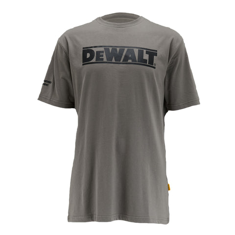 DEWALT Brand Carrier Men's T-Shirt Charcoal 3/4 View