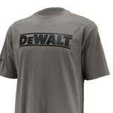 DEWALT Brand Carrier Men's T-Shirt Charcoal Detail View