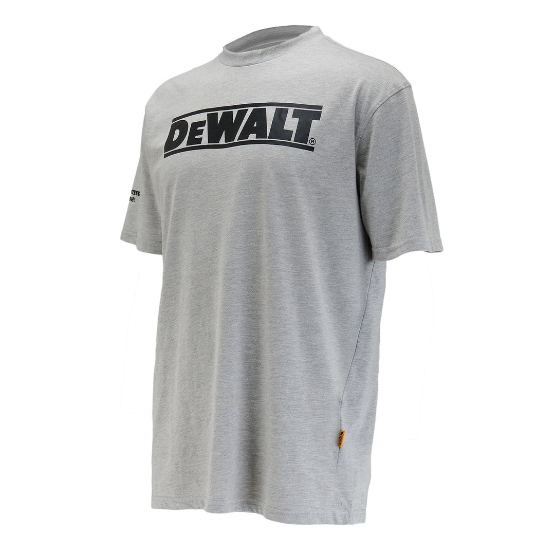 DEWALT Brand Carrier Men's T-Shirt Grey 3/4 View