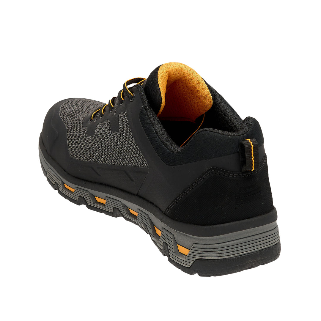 DEWALT Campbell Low Men's Waterproof, Lightweight, Composite Safety Toe Work Shoes 3/4 Back Left Side View