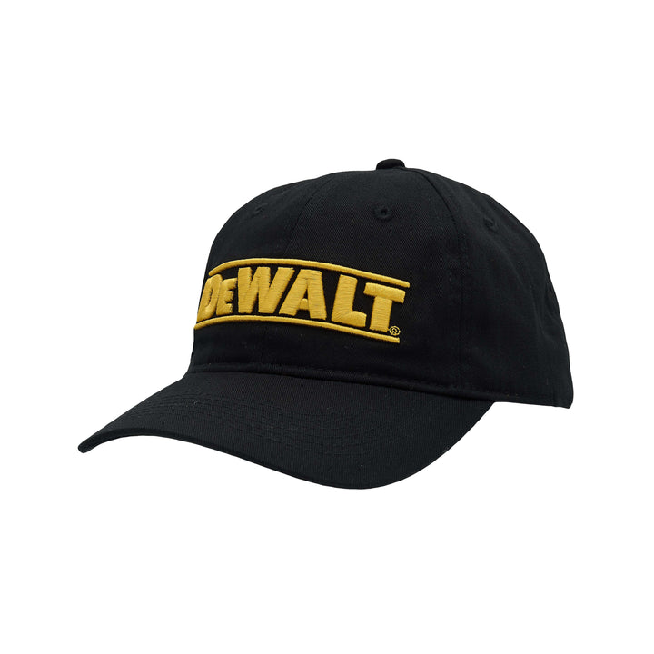 DEWALT Dad Hat Black 3/4 Left Side View