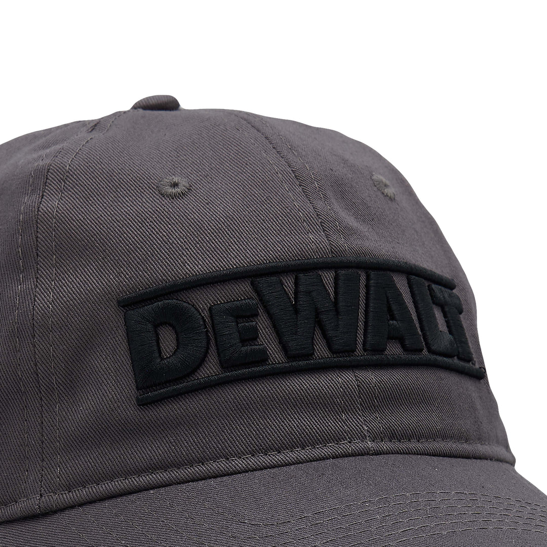 DEWALT Dad Hat Charcoal Front DEWALT Logo View