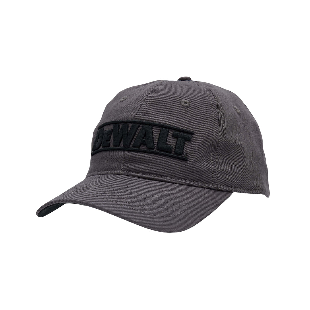 DEWALT Dad Hat Charcoal 3/4 Left Side View