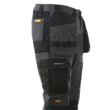 DEWALT Barstow Men's Pro-Stretch, Holster Pocket, Slim Fit Work Pants Grey/Black Detail View