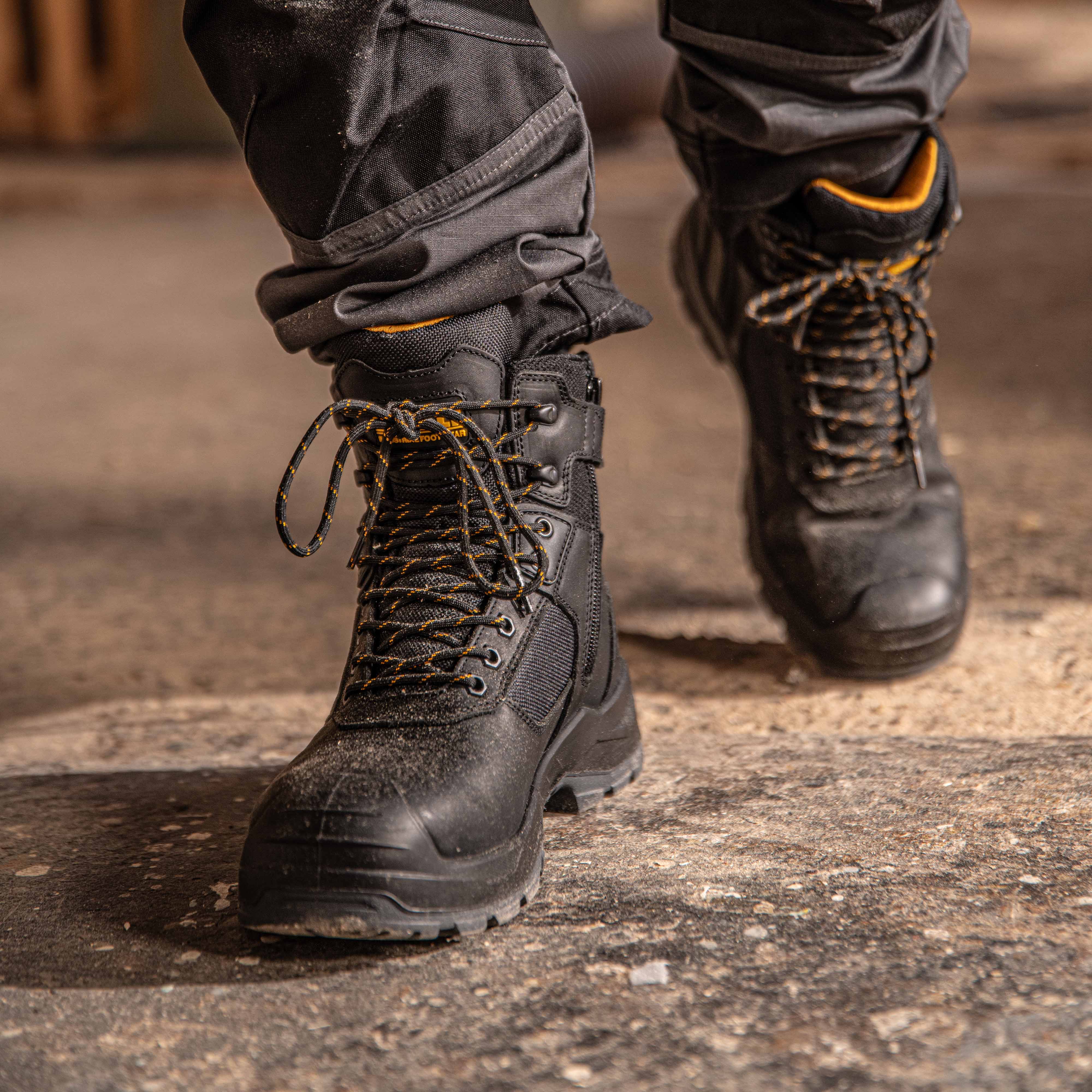 DEWALT Bryant Men's Waterproof, Side Zip, Steel Toe, Leather Work