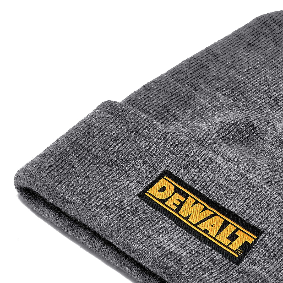 DEWALT Extended Beanie Gray Flat Front View