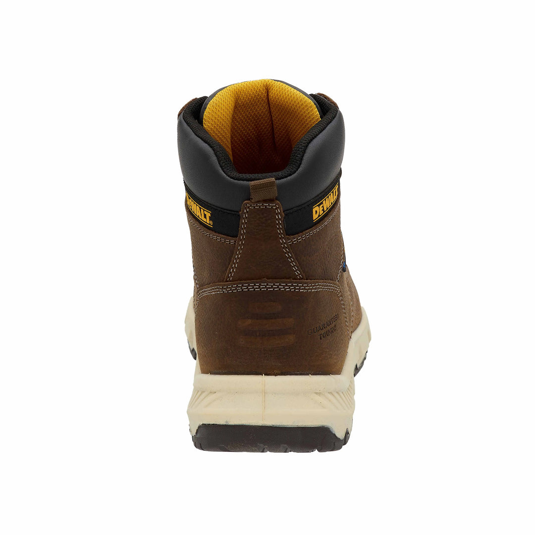 DEWALT Forsyth Men's Steel Toe, Leather, Waterproof Safety Work Boot, Back View
