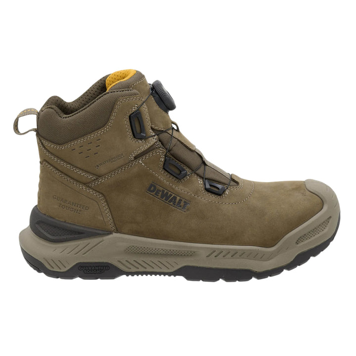 DEWALT Grid X BOA® Men's Waterproof, Lightweight, Composite Safety Toe Work Boot, Right Side View