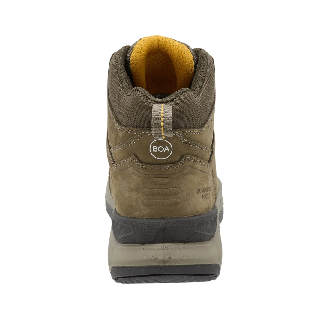 DEWALT Grid X BOA® Men's Waterproof, Lightweight, Composite Safety Toe Work Boot, Back View