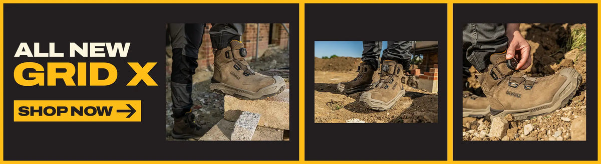 DEWALT Grid X BOA® Men's Waterproof, Lightweight, Composite Safety Toe Work Boot, Mobile Divider