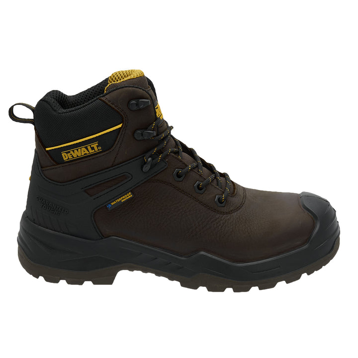 DEWALT Hayes Men's Leather, Steel Safety Toe, Waterproof Work Boot - Seal Brown - Right Side