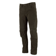 DEWALT Madison Men's Water Resistant, Pro-Stretch Work Pants, Bark, 3/4 Left View