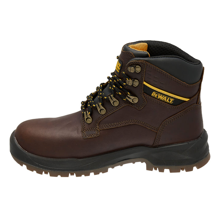 DEWALT Norwood Men's Waterproof, Leather, Steel Toe, Safety Work Boot, Walnut Instep View