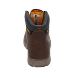 DEWALT Plasma Plain Toe Men's Leather Work Boot Walnut Heel View