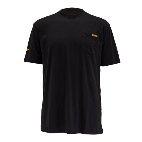 DEWALT Men's Pocket T-Shirt Black Front View
