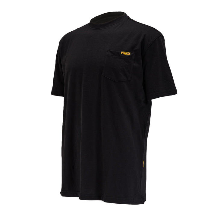 DEWALT Men's Pocket T-Shirt Black 3/4 View
