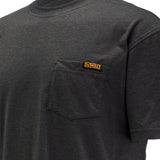 DEWALT Men's Pocket T-Shirt Charcoal Detail View
