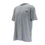 DEWALT Men's Pocket T-Shirt Gray 3/4 View