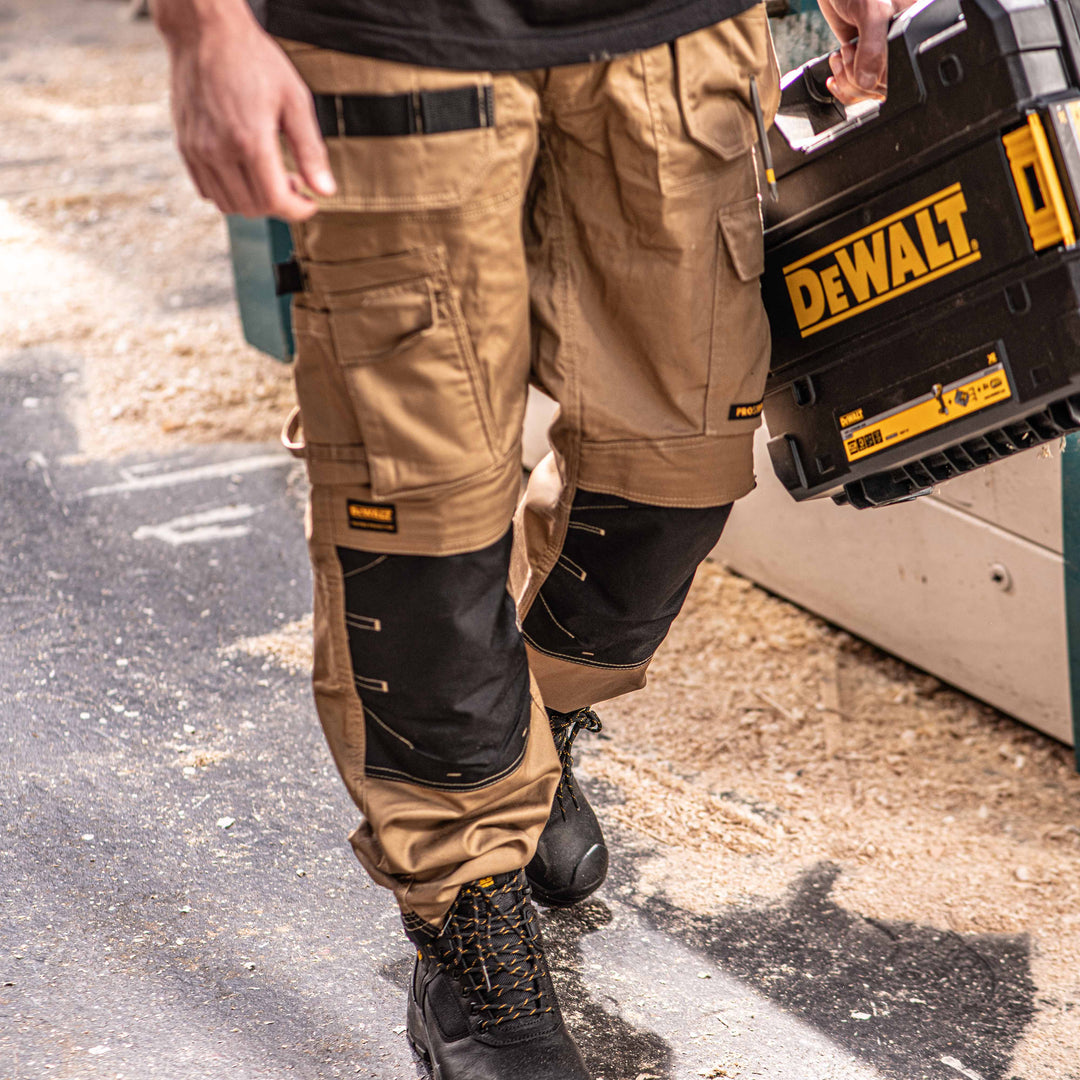 DEWALT ProTradesman Men's Poly Cotton, Holster Pocket, Stretch Work Pant