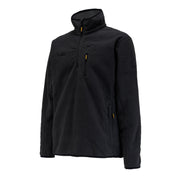 DEWALT Quarter Zip Men's Fleece Black 3/4 View