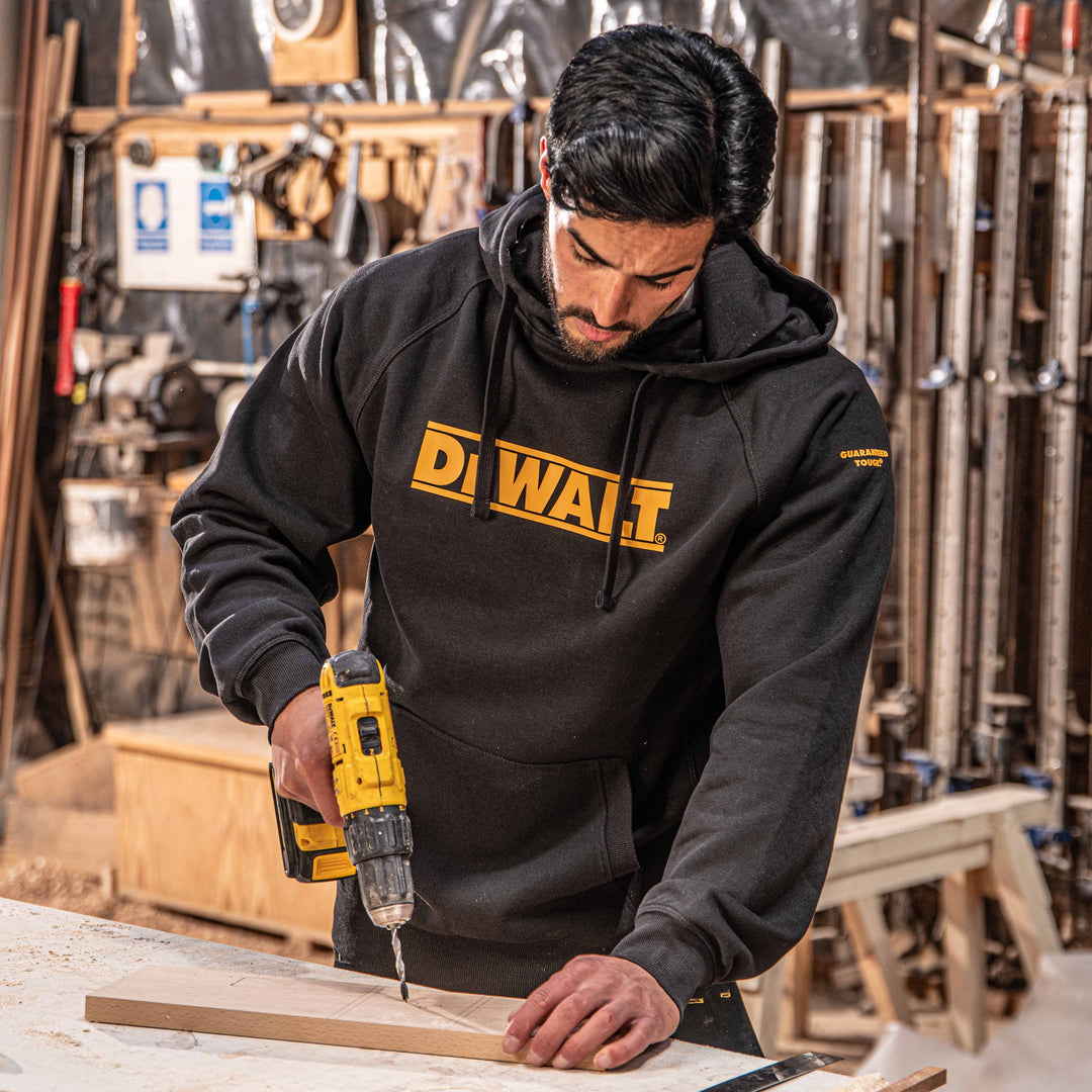 DEWALT Rexburg Men's Water Resistant Hoodie - Model front view