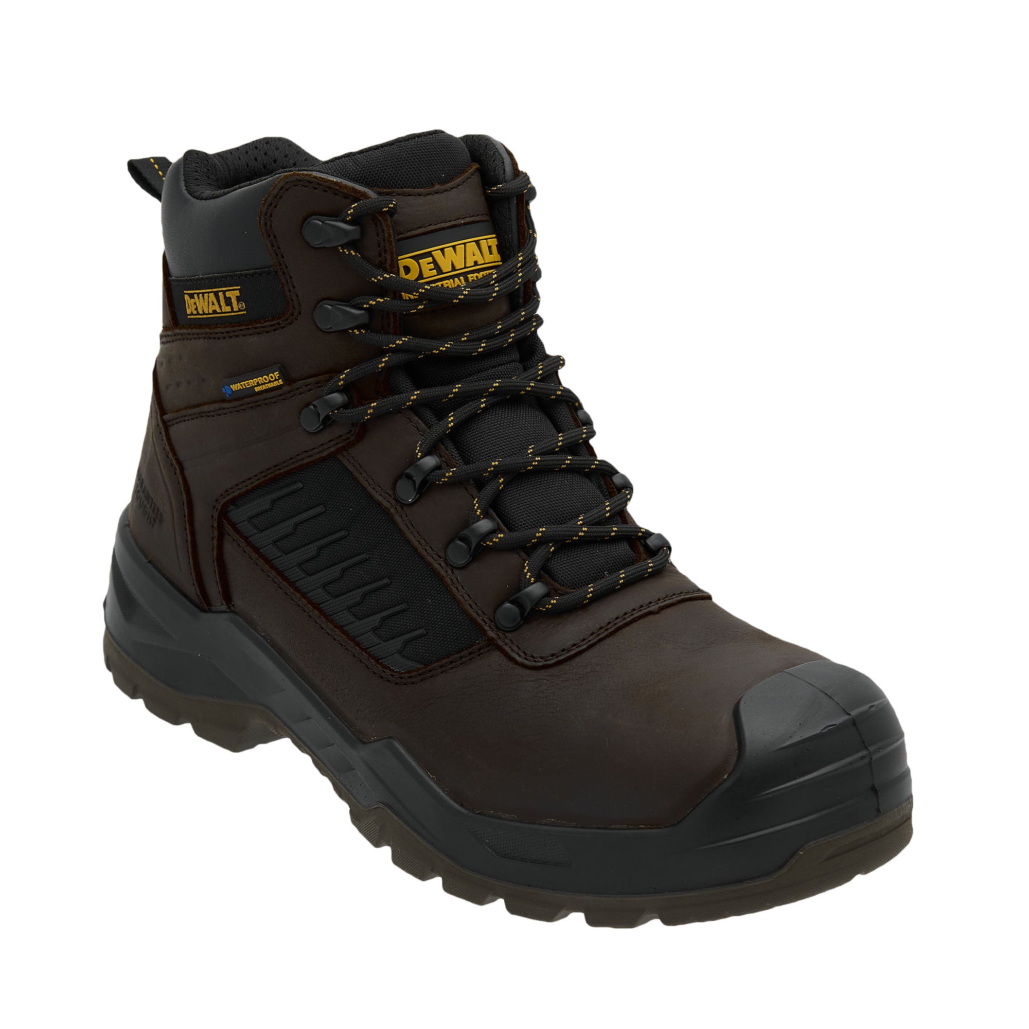 DEWALT Reynolds Men s Leather Steel Safety Toe Waterproof Work Boot DEWALT Footwear