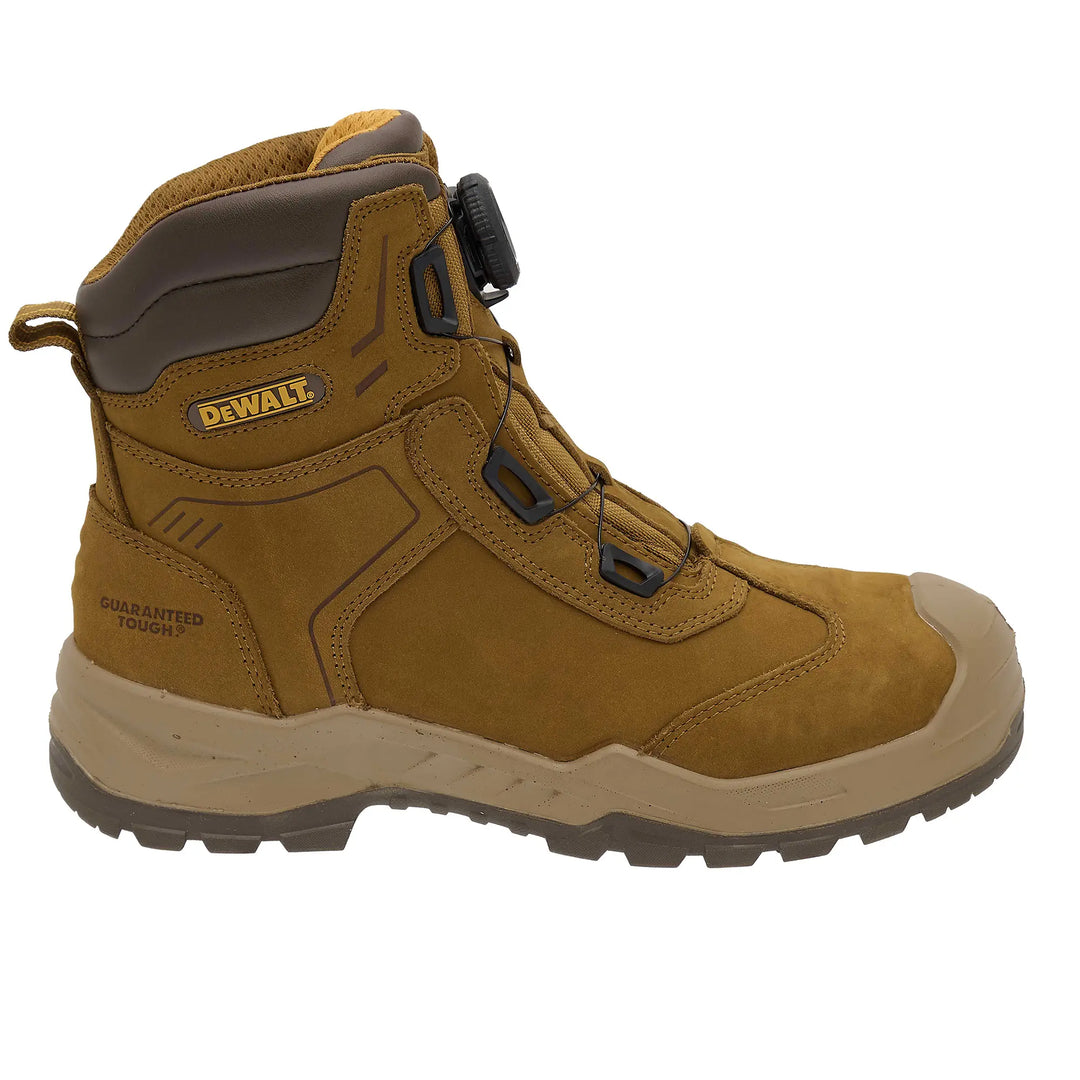 DEWALT Richardson Men's Leather, Steel Safety Toe, Waterproof Work Boot, Clay, Right Side