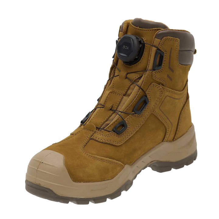 DEWALT Richardson Men's Leather, Steel Safety Toe, Waterproof Work Boot, 3/4 Front Left Side View