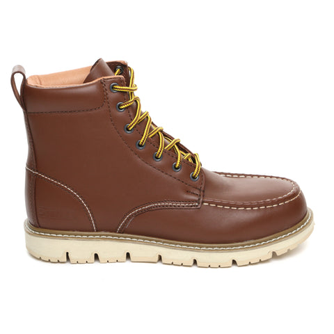 DEWALT Rockingham Men's 6" Full Grain Leather Work Boots 3/4 view