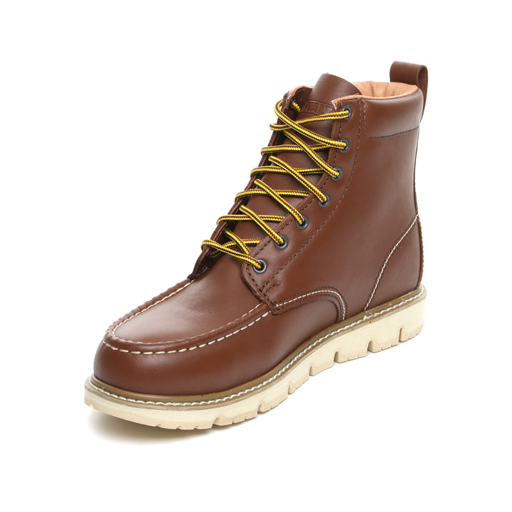 DEWALT Rockingham Men's 6" Full Grain Leather Work Boots Instep 3/4 View