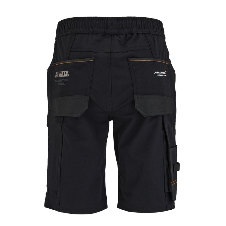 DEWALT x McLaren Temple Men's Stretch, Water Resistant, Slim Fit Work Shorts Back View