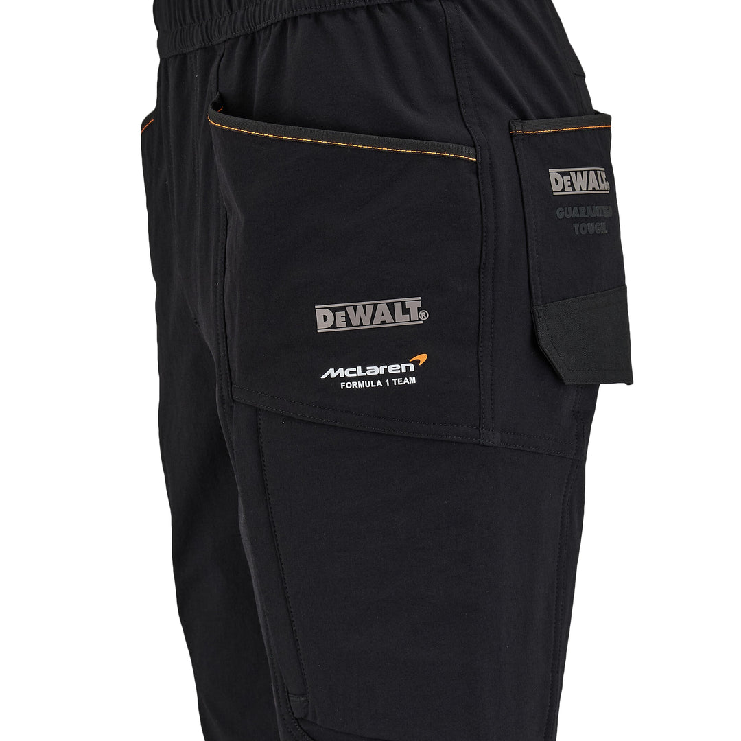 DEWALT x McLaren Temple Men's Stretch, Water Resistant, Slim Fit Work Shorts Left Side View