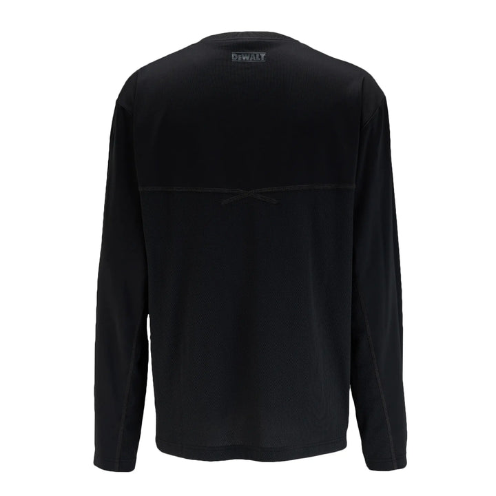 DEWALT Truro Long Sleeve Performance T-Shirt, Black, Back View