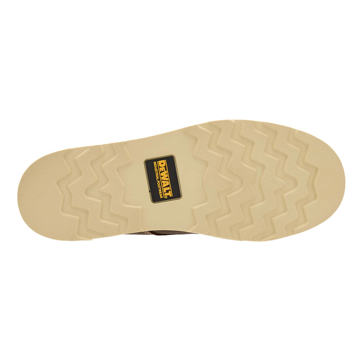 DEWALT Weatherby Men's Made in USA Pro Comfort, Full Grain Leather, Moc Toe Work Boot - Bottom View