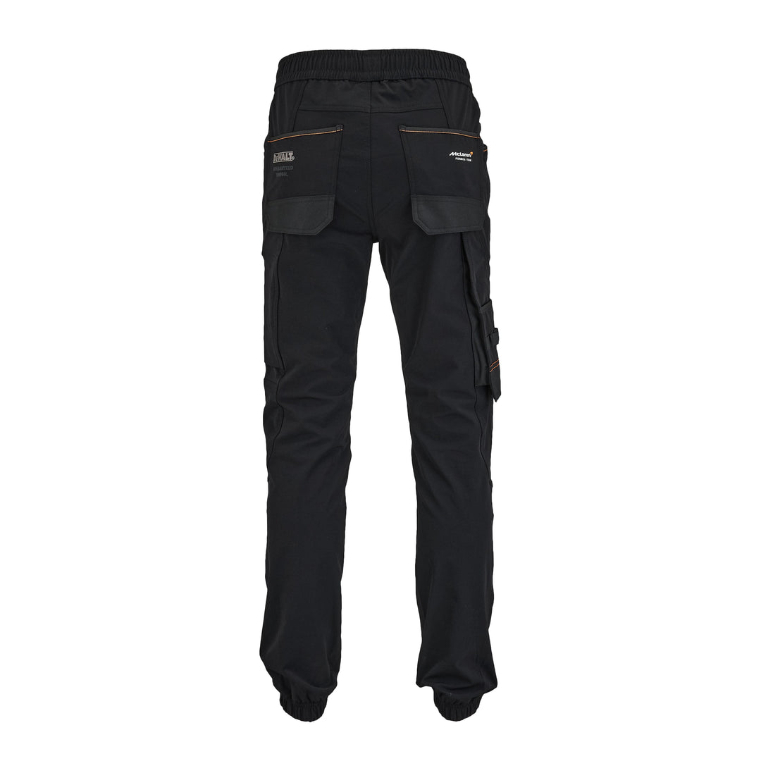 DEWALT x McLaren Webster Men's Stretch, Water Resistant, Slim Fit Work Pants Back View